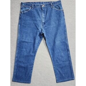 Wrangler Five Star Premium Denim Relaxed Fit Jeans Mens 40x25 Blue Straight Leg
